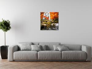 Obraz na plátně Podzimní vodopád Rozměry: 60 x 40 cm