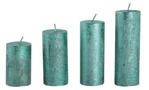Provence Rustikální adventní svíčka ø4cm 4ks zelená