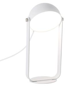LED stolní lampa Hemi otočné stínidlo bílé
