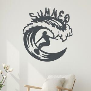 Dřevěná dekorace SUMMER | Rozměry (cm): 37x40 | Zvolte barvu dekoru: Antracitová