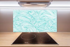 Panel do kuchyně Modré vlny pl-pksh-100x50-f-82527147