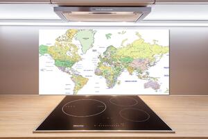 Dekorační panel sklo Mapa světa pl-pksh-100x50-f-82821483