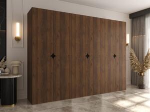 Šatní skříň Pifrezt 270 cm, Barva: ořech warmia 5903211528330