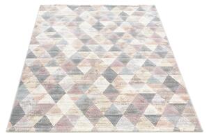 Moderní kusový koberec Ragolle Argentum 63263 6747 Trojúhelníky vícebarevný Rozměr: 80x150 cm