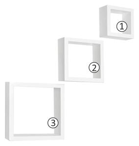 Polička Kvadro bílá (3 ks.). 772009