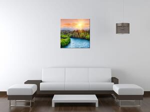 Obraz na plátně Řeka Clutha na Novém Zélandu Velikost: 30 x 20 cm