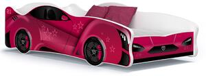 Dětská postel auto NATHAN 160x80 cm - růžová (18)