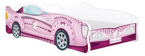 Dětská postel auto ASHLEY 160x80 cm - ružová (12)