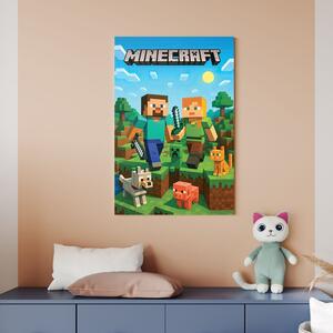 DUBLEZ | Dětský barevný obraz - Minecraft | UV tisk, Premium