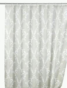 Wenko Baroque sprchový závěs 200x180 cm bílá-šedá 20048100