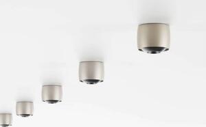 LOOM DESIGN LED stropní svítidlo Air, šedé, hliník, Ø 10 cm, stmívatelný, Hliník / šedá / zinek, Obývací pokoj / jídelna, Hliník, Moderní