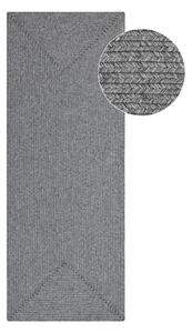 Šedý venkovní koberec běhoun 200x80 cm - NORTHRUGS