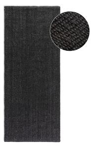 Černý jutový běhoun 80x200 cm Bouclé – Hanse Home
