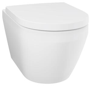 Grohe Euro Ceramic wc mísa se sedátkem s pomalým sklápěním závěsná bez splachovacího kruhu s vírovým splachováním bílá lesk 102510SH00
