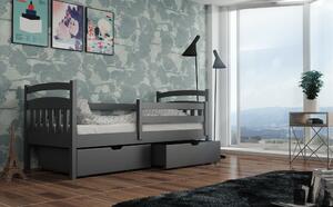 Dětská postel 90 cm Susy (s roštem a úl. prostorem) (grafit). Vlastní profesionální přeprava až k Vám domů 1012902