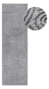 Šedý běhoun 80x240 cm Chappe Light Grey – Elle Decoration