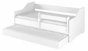 Dětská postel s přistýlkou LULLU 160x80cm - bílá II
