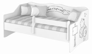 Dětská postel LULLU 160x80cm - Black and White