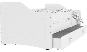 Dětská postel se šuplíkem SWEET - 140x80 cm - bílá