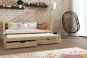 Dětská postel 80 cm Tiana (s roštem a úl. prostorem) (borovice). Vlastní profesionální přeprava až k Vám domů 1012992