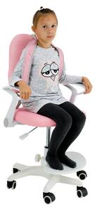 Rostoucí židle ANAIS, růžová / bílá