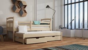 Dětská postel 80 cm FELTON (s roštem a úl. prostorem) (borovice). Vlastní profesionální přeprava až k Vám domů 1013016