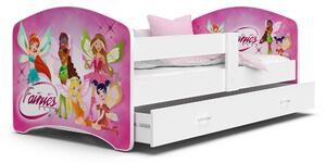 Dětská postel LUCY se šuplíkem - 180x80 cm - VÍLY