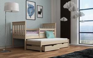 Dětská postel 80 cm TOYA (s roštem a úl. prostorem) (borovice). Vlastní profesionální přeprava až k Vám domů 1013040