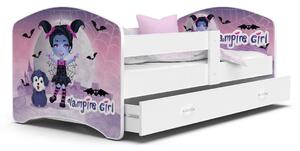 Dětská postel LUCY se šuplíkem - 140x80 cm - VAMPIRE GIRL