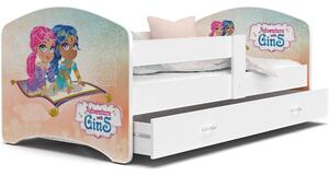 Dětská postel LUCY se šuplíkem - 140x80 cm - ADVENTURE WITH GINS