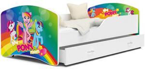 Dětská postel IGOR se šuplíkem - 160x80 cm - PONY