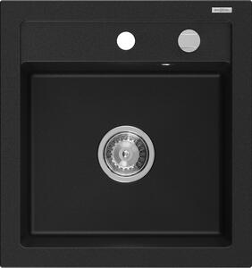Mexen Vito 1-miskový granitový dřez 520 x 490 mm, Černá