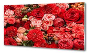 Panel do kuchyně Červené květiny pl-pksh-140x70-f-89362554