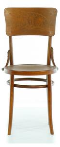 Repasovaná židle z ohýbaného dřeva Thonet
