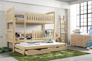 Dětská postel 80 cm BLAIR (s roštem a úl. prostorem) (borovice). Vlastní profesionální přeprava až k Vám domů 1013188