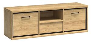 EU032 TV Stolek M12 MEDIOLAN hikora, 139 x 48 x 41 cm