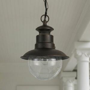 Venkovní svítidla Lindby, Eddie, stmívatelné, Hnědá / Rezavá, Balkon, Kov, Venkovský / rustikální