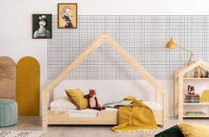 Dětská domečková postel z masivu LOCA C - 160x70 cm