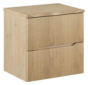 Comad Závěsná skříňka pod umyvadlo Nordic Nature s deskou 60 cm dub cremona