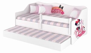 Dětská postel s přistýlkou LULLU 160x80cm - CUTE MINNIE