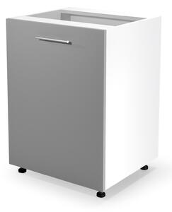 Dolní kuchyňská skříňka VITO - 60x82x52 cm - šedá lesklá