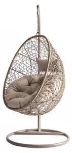 Závěsné křeslo Musarika, Barva: korpus: béžová + přírodní béžová / polštáře: béžová 5903211464607