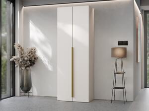 Dvoudveřová šatní skříň Lotsi 2D, Barvy: pískově béžová 5903211497391
