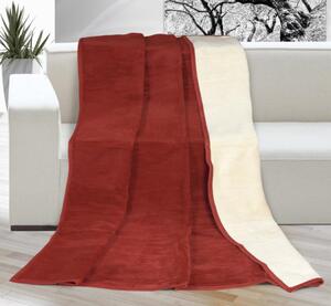 Bellatex Přikrývka KIRA PLUS jednolůžková 150x200 cm terra/světle béžová