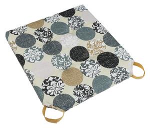 Bellatex Sedák hladký Ulla 40x40 cm na suchý zip Koule šedá