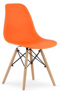 Židle OKSANA - buk/oranžová