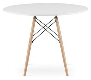 Jídelní stůl TODI 100 cm - buk/bílá