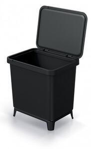 Prosperplast Odpadkový koš SYSTEMA recyklovaný černý, objem 29l NKS30-S411*-XG