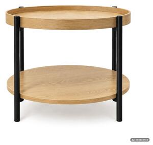 Konferenční stolek RIVA 51 cm přírodní / černé nohy