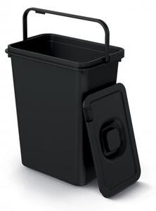 Prosperplast Odpadkový koš SYSTEMA recyklovaný černý, objem 10l NKS10W-S411*-XG
